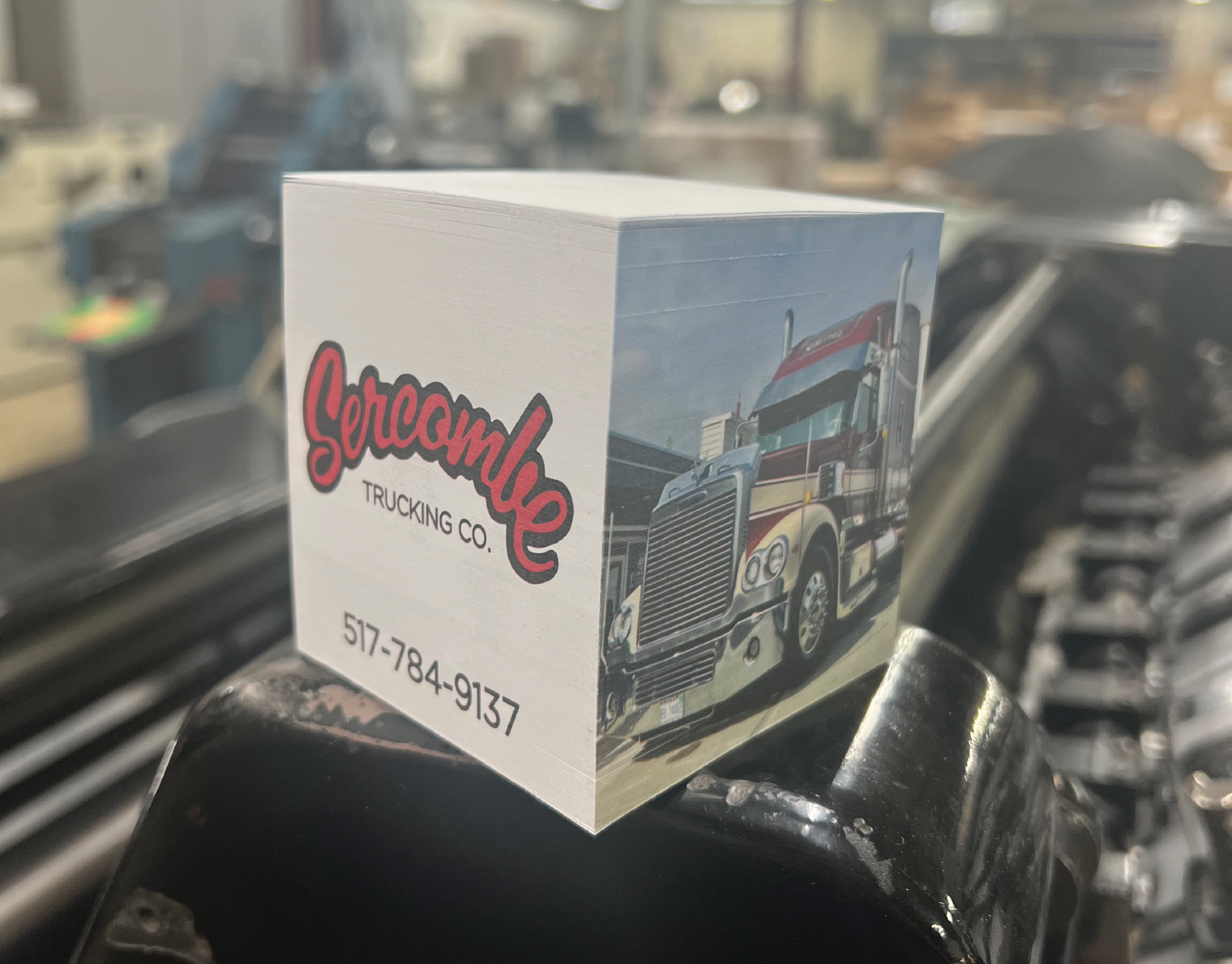 Sercombe Trucking Post It Cube Sercombe Trucking Post It Cube